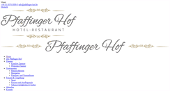 Desktop Screenshot of pfaffinger-hof.de