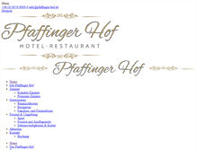 Tablet Screenshot of pfaffinger-hof.de